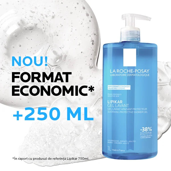 LA ROCHE POSAY Lipikar Gel de spalare pentru piele sensibila x 1000ml
