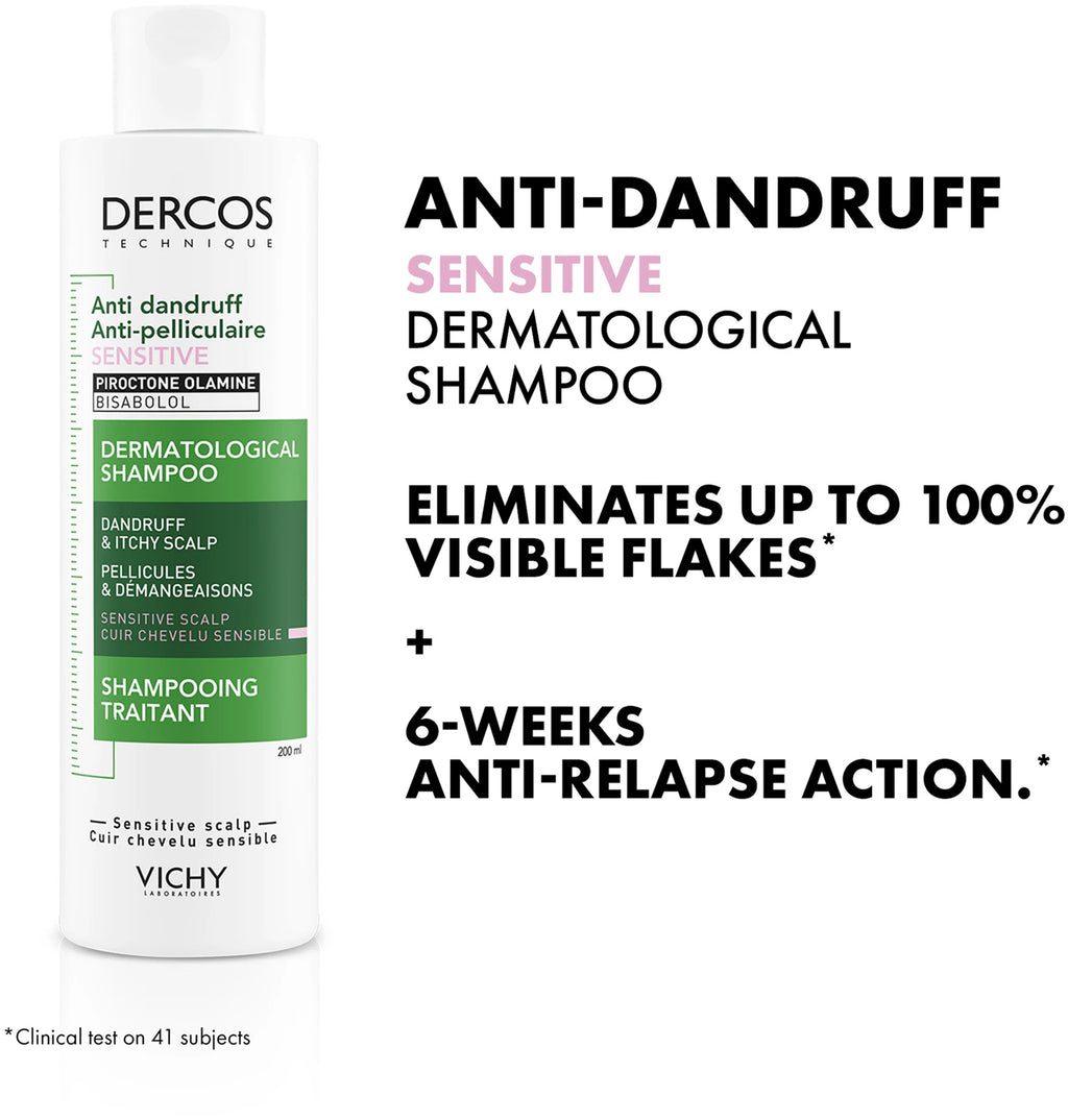 VICHY Dercos Sensitive Sampon antimatreata scalp sensibil x 200ml