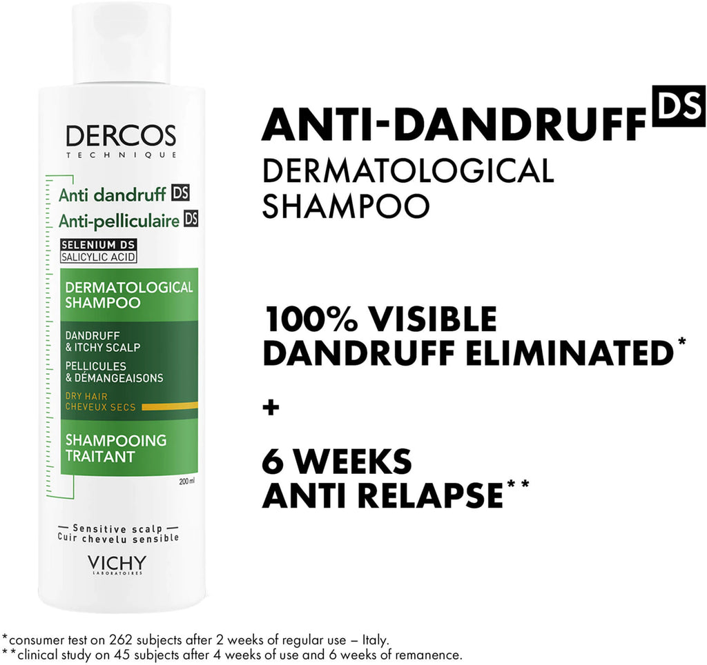 VICHY Dercos Sampon antimatreata par uscat x 200ml