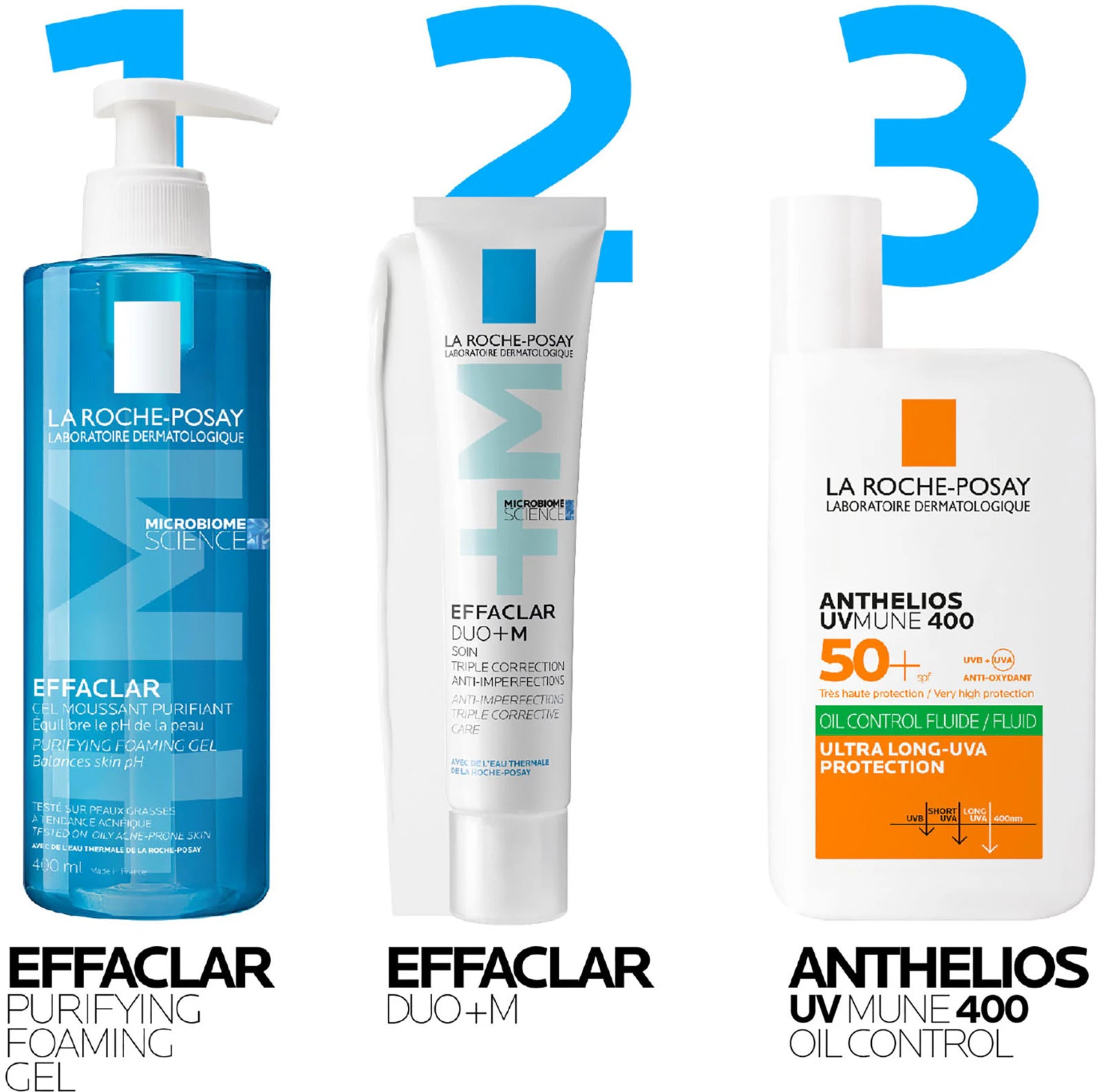 LA ROCHE POSAY Effaclar +M Gel Spumant Purifiant ten gras tendinta acneica x 400ml