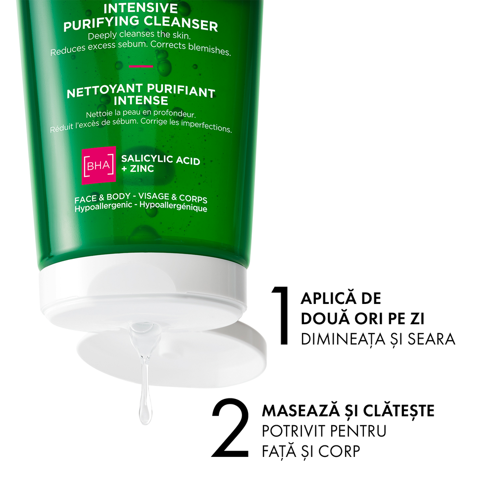 VICHY Normaderm Gel de curatare purifiant ten gras cu tendinta acneica x 200 ml