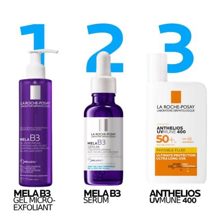 LA ROCHE POSAY Mela B3 Gel micro-exfoliant anti-pete pigmentare cu Melasyl  x 200ml