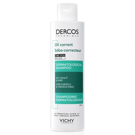 VICHY Dercos Sebocorector Sampon pentru scalp cu exces de sebum x 200ml