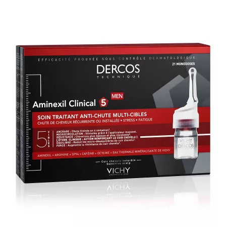 VICHY Aminexil 5 Tratament impotriva caderii parului pentru barbati 21 fiole x 6 ml